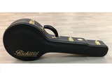 Deluxe hardshell banjo case with Rickard logo