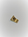 Stewart Style Bracket Shoe   Machined Part 12-24 thread  .760 Long, .385" Wide  Currently available in raw brass finish